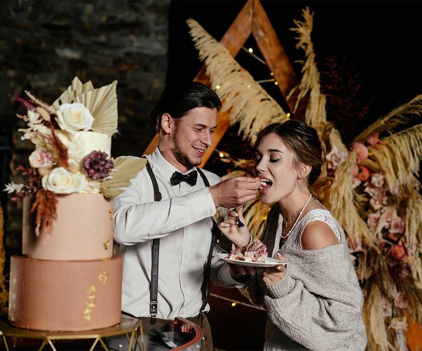 Wedding cake - boho style