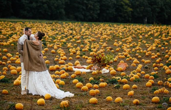 Herbst und die Hochzeitsfeier